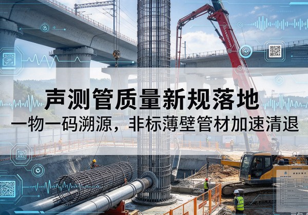 大名声测管质量新规落地，一物一码溯源，非标薄壁管材加速清退