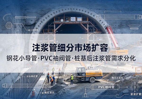 大名注浆管细分市场扩容，隧道钢花小导管、PVC 袖阀管、桩基后注浆管需求分化